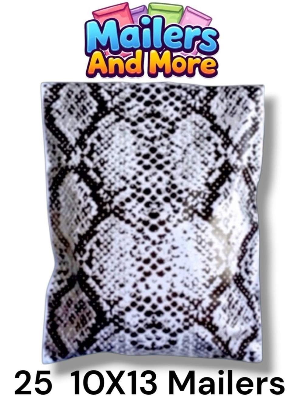 25 10X13 Poly Mailers Snake Skin Print PRICE IS FIRM - Picture 1 of 11
